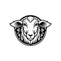 Sheep aztec logo concept vector