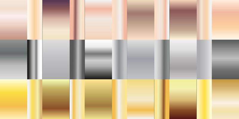 A set of metallic stripes