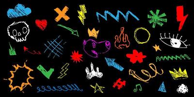 Hand-drawn Doodle Elements Set vector