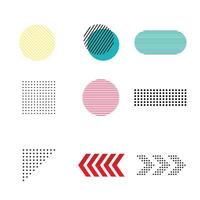 Modern Design Elements and Clean Minimalist Pack vector