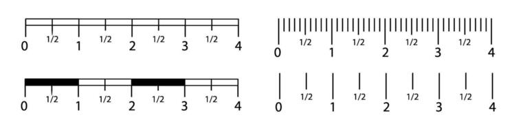 Inch and metric rulers set. Centimeters and inches measuring scale cm metrics indicator. Precision measurement centimeter icon tools of measure size indication ruler tools. vector