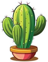 Unique Cactus Artwork Available on EPS File vector