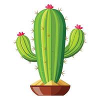Vibrant Cactus Design Available on EPS File vector