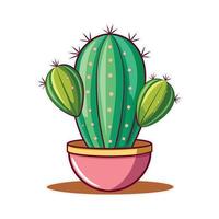 Simple Cactus Available on EPS File vector