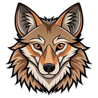 Coyote Head Graphic Available on EPS File vector