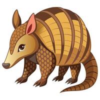 Strong Armadillo with Protective Shell Available on EPS File vector