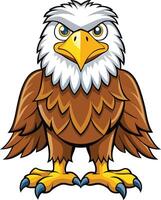 Mighty Eagle in Flight with Wide Wingspan Available on EPS File vector