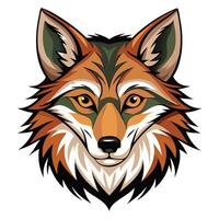 Coyote Head Design Available on EPS File vector