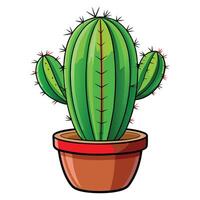 Elegant Cactus Decoration Available on EPS File vector