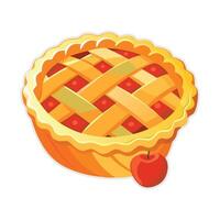 Homestyle Apple Pie Treat Available on EPS File vector