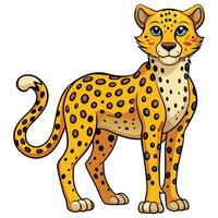 Elegant Cheetah Art Design Available on EPS File vector
