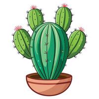 Charming Cactus Design Available on EPS File vector