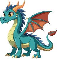Ancient Dragon with Sharp Claws Available on EPS File vector