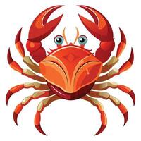 Aggressive Crab with Large Claws Available on EPS File vector