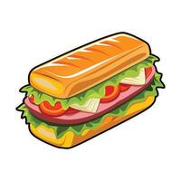 Delicious Cuban Sandwich Available on EPS File vector