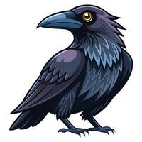 Majestic Crow with Intricate Feathers Available on EPS File vector