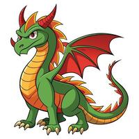 Majestic Dragon with Fierce Eyes Available on EPS File vector