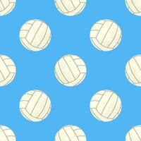 Volleyball ball. For sports themes, outdoor games and team activity concepts. Seamless pattern for textile, wrapping paper, background. vector