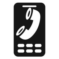 A sleek and simple phone symbol, great for posters, logos, or digital projects. vector