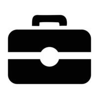 Office box icon representing storage, document organization, and business. vector
