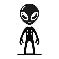 A cute and colorful alien icon, perfect for sci-fi themes, space projects, or futuristic designs. vector