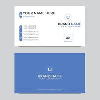 Stylish and creative visiting card template designed for easy customization in Adobe Illustrator. vector