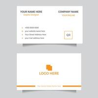 Minimalistic business card for office, networking and corporate branding. vector