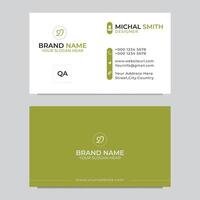 Minimalist and sophisticated business card design, great for making a lasting impression. vector