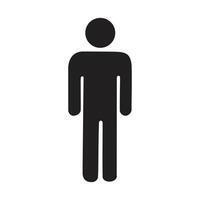 Flat male avatar for applications, social media, and business use. vector