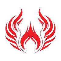 Dynamic Phoenix Flame Emblem vector
