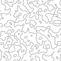 Abstract white background with black contour lines and spots. vector