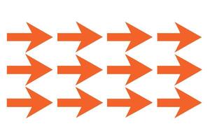 Pattern of repeating red and teal arrows in Adobe Illustrator. vector