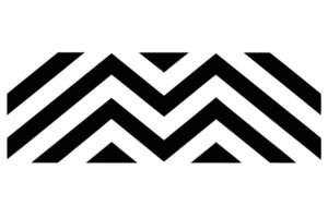 Its Black and White Zigzag Pattern Design vector