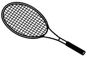 Graphic of a tennis racket. vector