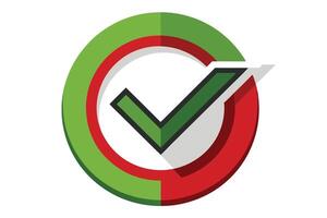 Animated Checkmark Icon for Approval and Success vector