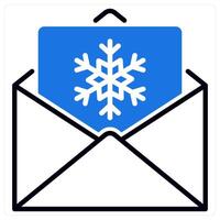 Christmasinvitation icon in blue color vector