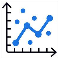 Statistical Model icon in blue color vector
