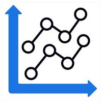 Statistic icon in blue color vector