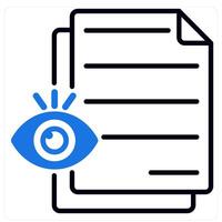 View File icon in blue color vector