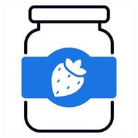 Jam icon in blue color vector