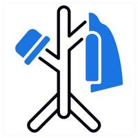 Hanger Stand icon in blue color vector