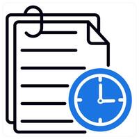 Data Retention icon in blue color vector