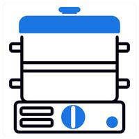 Steamer icon in blue color vector