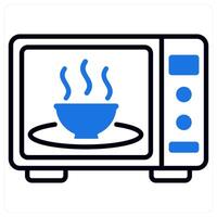 Microwave icon in blue color vector
