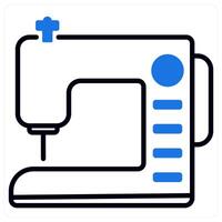 Sewing Machine icon in blue color vector