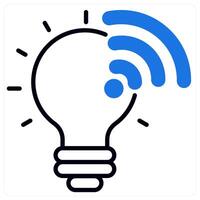 Smart Light icon in blue color vector