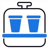 Yogurt Maker icon in blue color vector