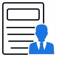 Guest Post icon in blue color vector