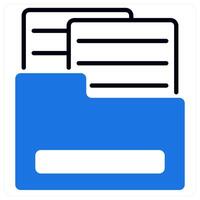 Media Kit icon in blue color vector