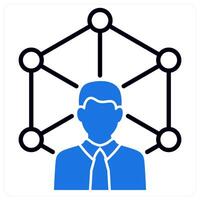 Expertise icon in blue color vector